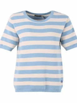 Danesilver 3D Crotchet Knit Tee Lt Blue/Chalk