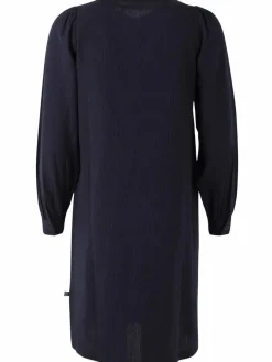 Danesocial Seersucker Dress Black/Marine