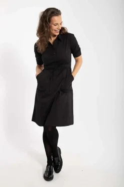Danesusanne Poplin Dress Black