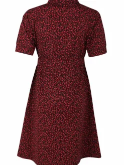 Danesusanne Poplin Dress Black Fleurie