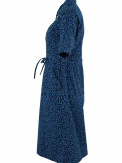 Danesusanne Poplin Dress Dusty Blue Fleurie
