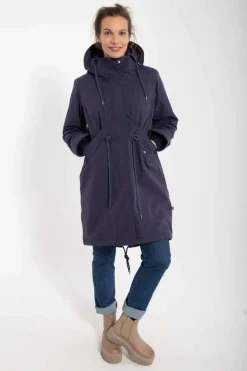 Danesvaneke Plaid Winter Parka Marine/Black/Redwine