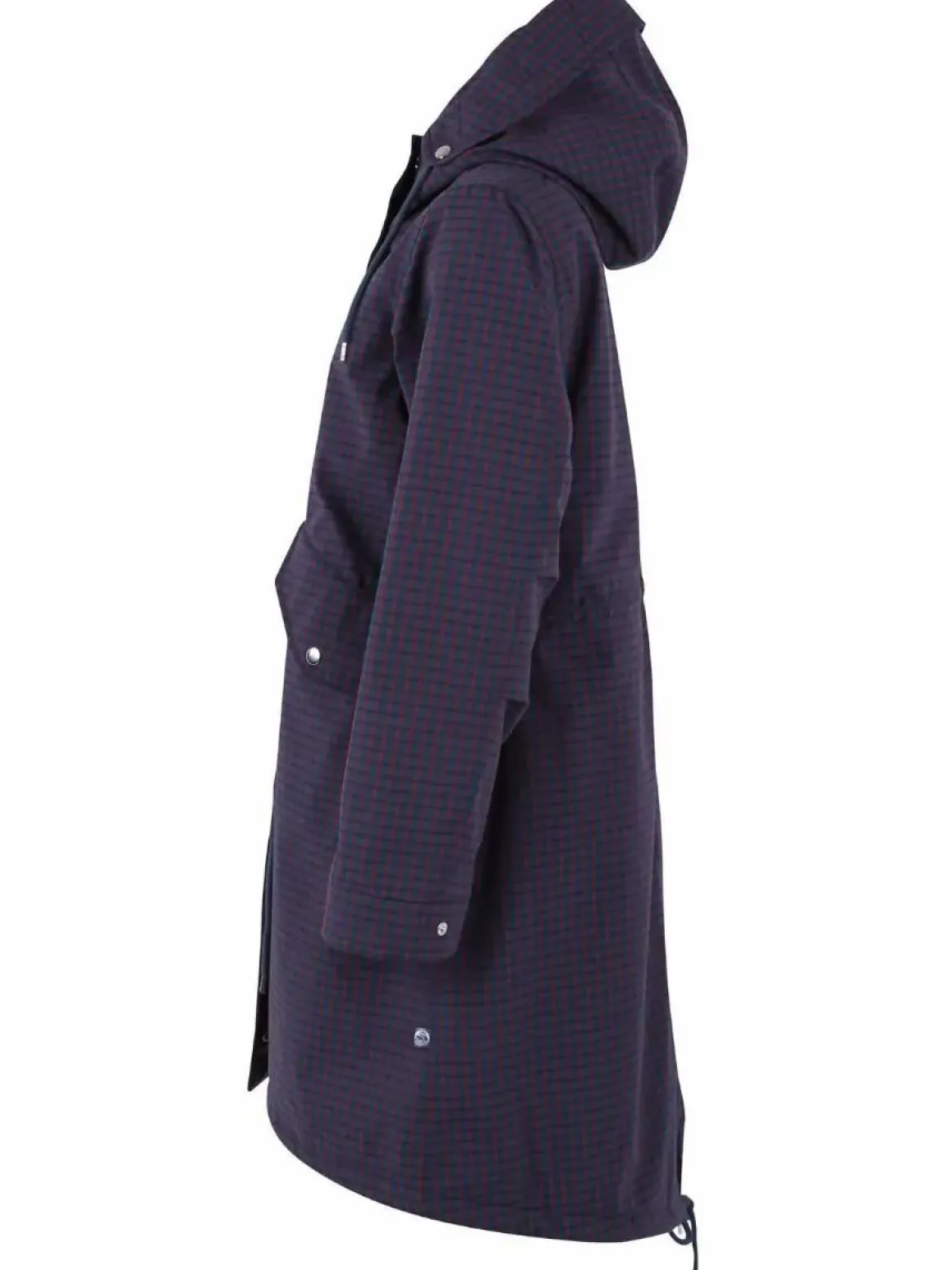 Danesvaneke Plaid Winter Parka Marine/Black/Redwine