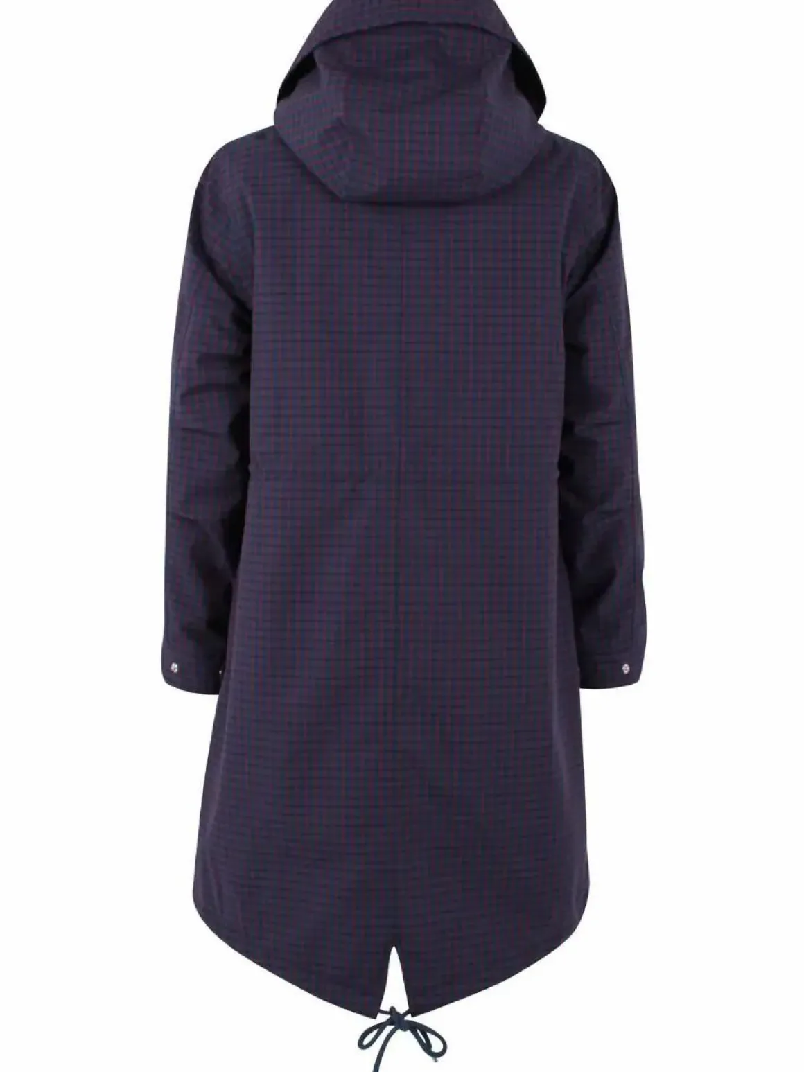Danesvaneke Plaid Winter Parka Marine/Black/Redwine