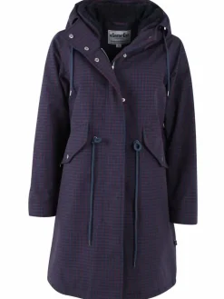 Danesvaneke Plaid Winter Parka Marine/Black/Redwine