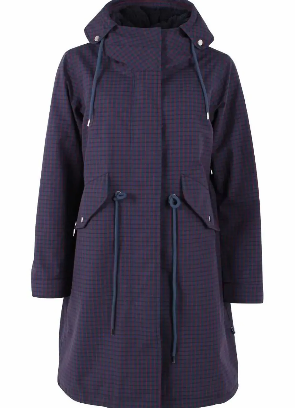 Danesvaneke Plaid Winter Parka Marine/Black/Redwine