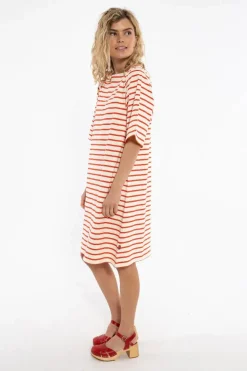 Danetrinidad Dress Chalk/Bright Red