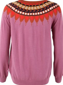 Danetrusty Cotton Knit Sweater Old Rose