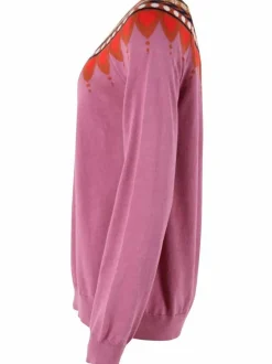 Danetrusty Cotton Knit Sweater Old Rose
