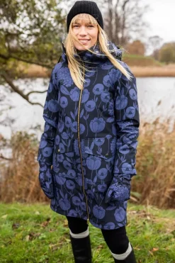 Daneturell Winter Coat Black Hortensia