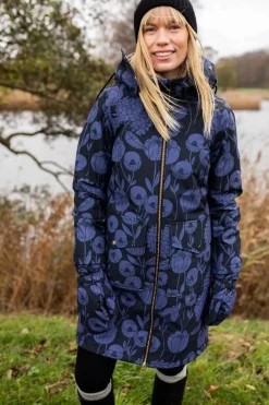 Daneturell Winter Coat Black Hortensia