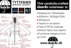 Danetyttebaer Winter Str Jacket Black