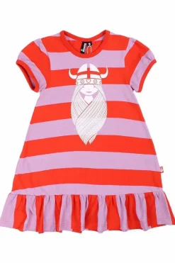 Danevesterbro Dress Bright Red/ Soft Viola Freja