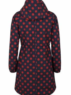 Danflora Winter Parka Dark Navy/Dark Rust Dots