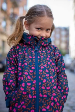 Danolivia Softshell Dusty Navy Fleuri