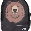 Dyr Kids Backpack Black Brun Bjoern