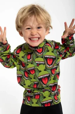 Dyrbellow Sweat Aop/Strib Army T-Rex