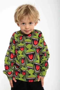 Dyrbellow Sweat Aop/Strib Army T-Rex