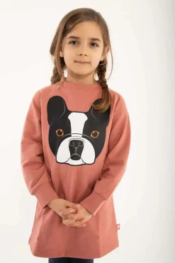 Dyrfurry Sweat Dress Old Rose Frenchie