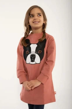 Dyrfurry Sweat Dress Old Rose Frenchie