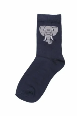 Dyrgalop Socks Navy Elefant