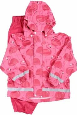 Dyrseason Rain Set Pink Flamingos