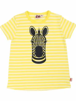 Dyrwildlife Tee Aop/Strib Bright Yellow/Pale Yellow Zebra