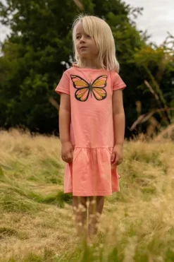 Dyrzanzi Dress Coral Sommerfugl