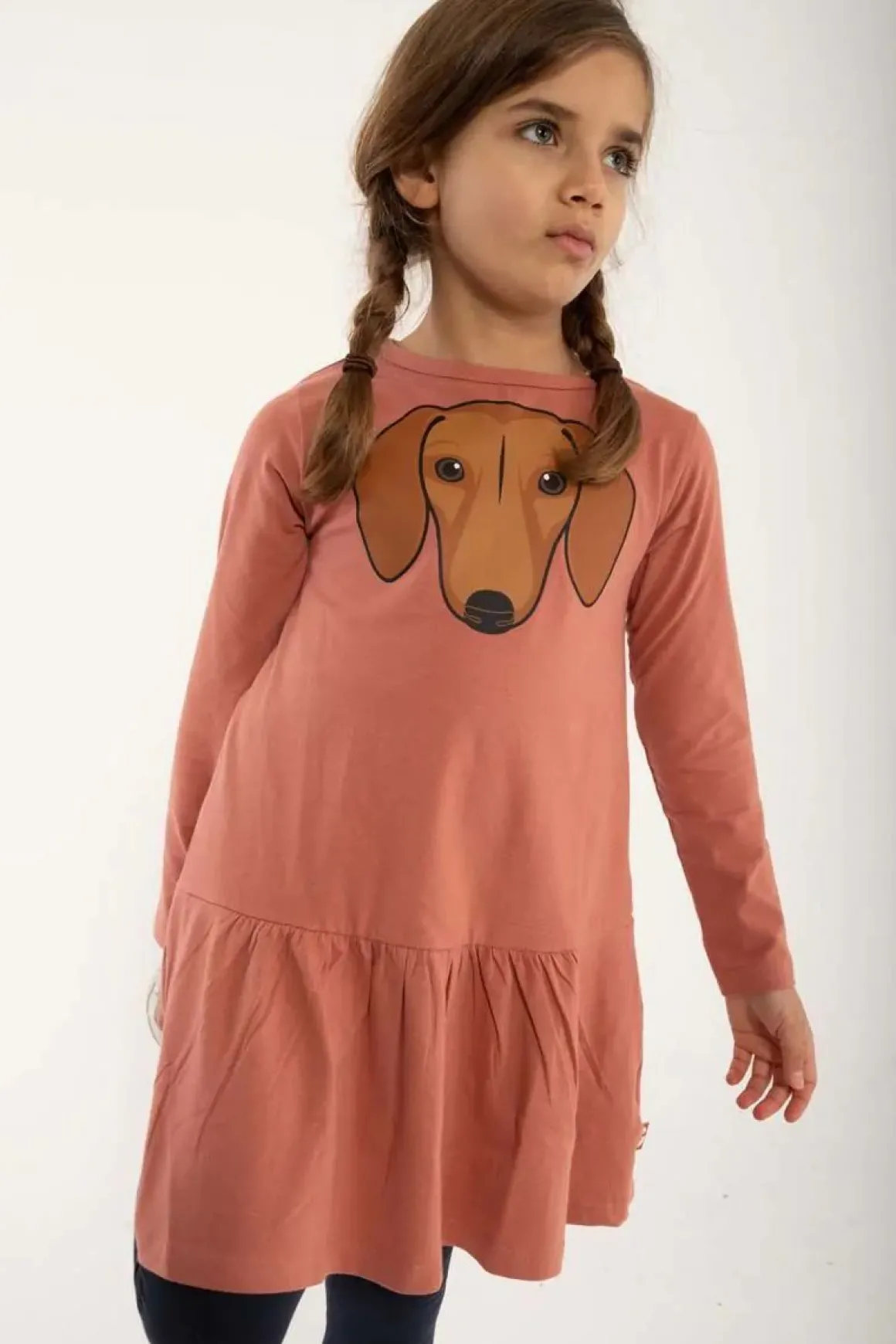 Dyrzanzi Dress Ls Old Rose Gravhund