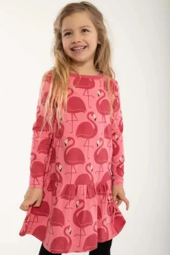 Dyrzanzi Dress Ls Pink Flamingo Aop
