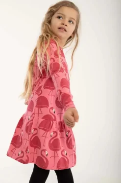Dyrzanzi Dress Ls Pink Flamingo Aop