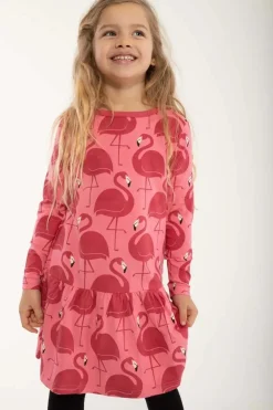 Dyrzanzi Dress Ls Pink Flamingo Aop