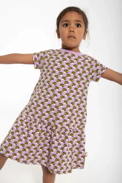 Dyrzanzi Ss Dress Aop/Strib Soft Viola Bier