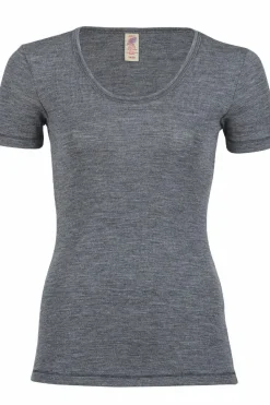 Engel Wool Natur Ladies Shirt Ss Slate