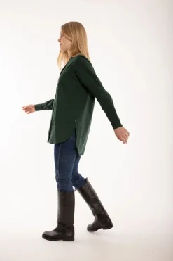 Ess - Joy Poplin Shirt Black Green