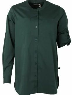 Ess - Joy Poplin Shirt Black Green