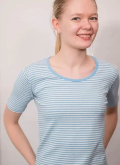 Ess - Organic Danegudhjem Tee Baby Blue/Chalk