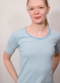 Ess - Organic Danegudhjem Tee Baby Blue/Chalk