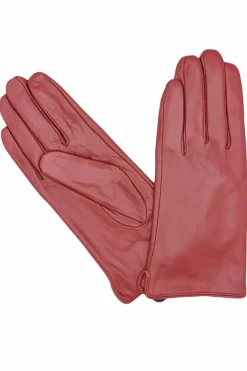 Fleeceforet Laederhandsker Burgundy