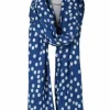 Friend Scarf Indigo/Lt Beige Fundots