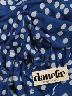 Friend Scarf Indigo/Lt Beige Fundots