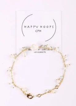 Happy Hoop Cph Rosa Armband Guldfarvet/Off White