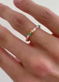 Hultquist Cph Aurora Ring Multicolour Perler
