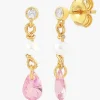 Hultquist Cph Raindrop Oreringe Pink Pearl