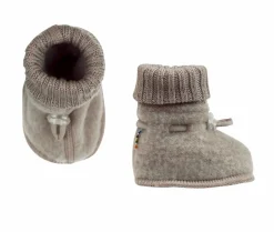 Joha Sleeping Booties Uld Fleece Sesame Melange