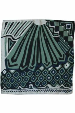 Les Belles Vagabondes Mini Silk Scarf Circus Khaki