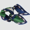 Les Belles Vagabondes Mini Silk Scarf Peacock Green