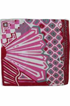 Les Belles Vagabondes Mini Silk Scarf Circus Fuchsia