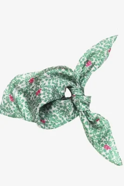 Les Belles Vagabondes Mini Silk Scarf Lobelia Khaki