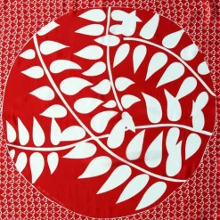 Les Belles Vagabondes Mini Silk Scarf Ficus Orange